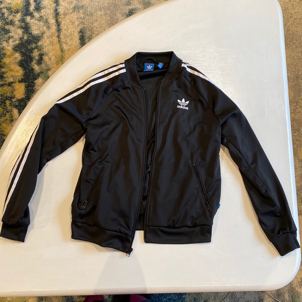 Adidas Black 3-Stripe Jacket